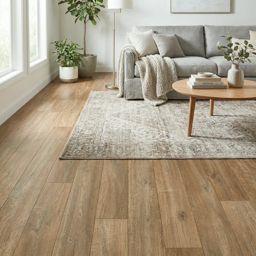 Dark wood vinyl flooring - dark, roll