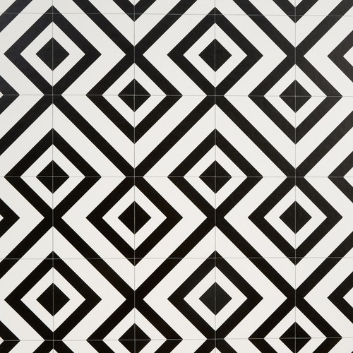 Geometric vinyl flooring - geometric, roll
