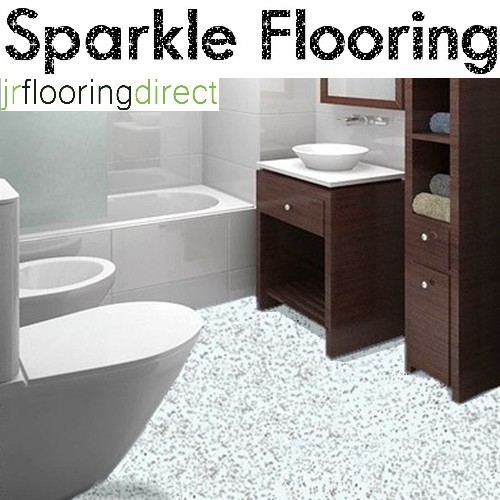 White granite effect - white,