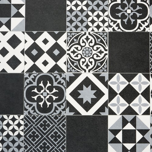 Moroccan lino flooring black - lino,
