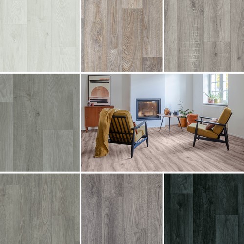 Grey wood plank - grey,