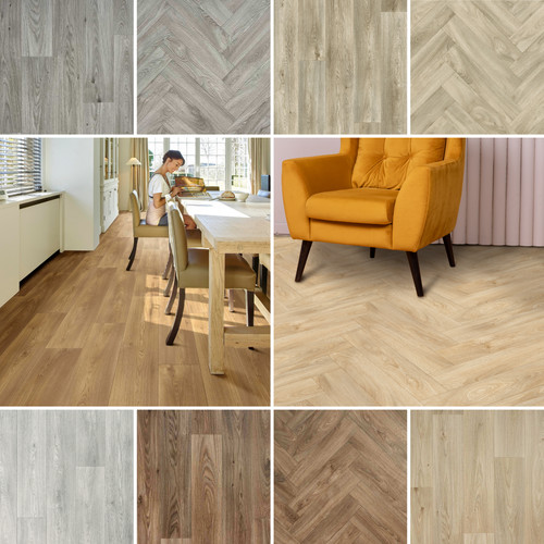 4mm wood effect parquet plank - 4mm,